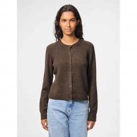 жилетка,дамски,пуловери,дамски,плетени,дрехи,pieces,malou,cardigan,brown,(hot,fudge,melange)