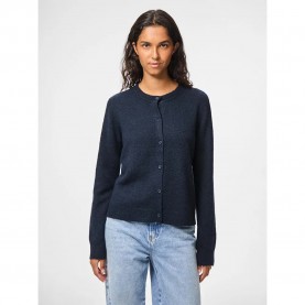 жилетка,дамски,пуловери,дамски,плетени,дрехи,pieces,malou,cardigan,blue,(sky,captain,melange)