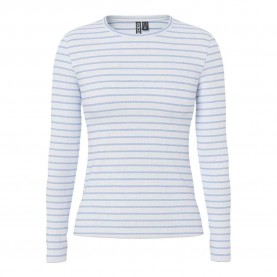 Тениска Pieces Ruka long sleeve T-shirt - White (Cashmere Blue / New Cloud Dancer) тениска,мъжки,тениски,дамски,тениски,pieces,ruka,long,sleeve,t,shirt,white,(cashmere,blue,new,cloud,dancer)