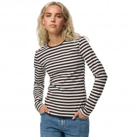 Тениска Pieces Ruka long sleeve T-shirt - Brown (Hot Fudge / Cloud Dancer) тениска,мъжки,тениски,дамски,тениски,pieces,ruka,long,sleeve,t,shirt,brown,(hot,fudge,cloud,dancer)
