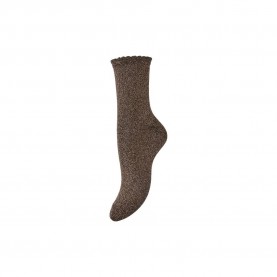 Чорапи Pieces Sebby Glitter socks - Brown (Morel / Toned Lurex) чорапи,мъжки,чорапи,дамски,чорапи,pieces,sebby,glitter,socks,brown,(morel,toned,lurex)