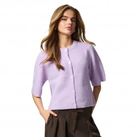 Жилетка Pieces Silly cardigan - Purple (Pastel Lilac / Melange) жилетка,мъжки,пуловери,дамски,пуловери,pieces,silly,cardigan,purple,(pastel,lilac,melange)