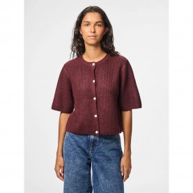 жилетка,дамски,пуловери,дамски,плетени,дрехи,pieces,silly,cardigan,purple,(tawny,port,melange)