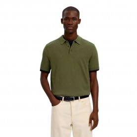 дамски,блузи,с,яка,мъжки,блузи,с,яка,selected,berg,short,sleeve,polo,green,(kalamata,melange)