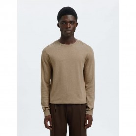 блуза,мъжки,пуловери,selected,berg,sweater,brown,(savannah,tan,melange)