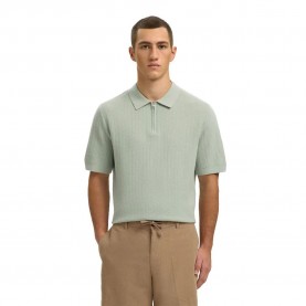дамски,блузи,с,яка,мъжки,блузи,с,яка,selected,cran,short,sleeve,polo,green,(aqua,gray)