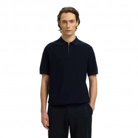 сако,дамски,блузи,с,яка,мъжки,блузи,с,яка,selected,cran,short,sleeve,polo,blue,(navy,blazer)