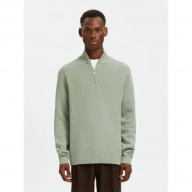 блуза,мъжки,пуловери,selected,dane,half,zip,sweater,green,(aqua,gray)