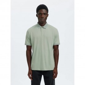 мъжки,блузи,с,яка,selected,fave,button,short,sleeve,polo,green,(aqua,gray)