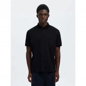 мъжки,блузи,с,яка,selected,fave,button,short,sleeve,polo,black,(black)