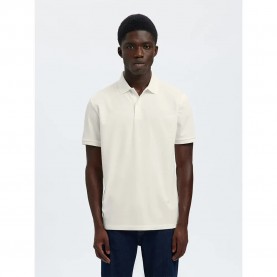 мъжки,блузи,с,яка,selected,fave,button,short,sleeve,polo,white,(cloud,dancer)