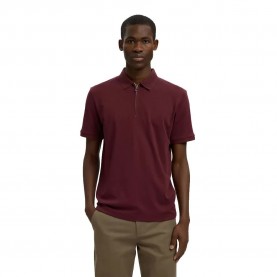 дамски,блузи,с,яка,мъжки,блузи,с,яка,selected,fave,short,sleeve,polo,red,(tawny,port)