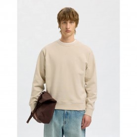 блуза,мъжки,пуловери,selected,luke,sweatshirt,beige,(oatmeal)