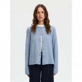 жилетка,дамски,пуловери,дамски,плетени,дрехи,selected,lulu,new,cardigan,blue,(cashmere,blue,melange)