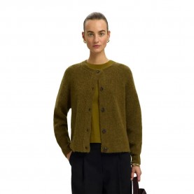 Жилетка Selected Lulu Short cardigan - Green (Fir Green / Melange) жилетка,мъжки,пуловери,дамски,пуловери,selected,lulu,short,cardigan,green,(fir,green,melange)