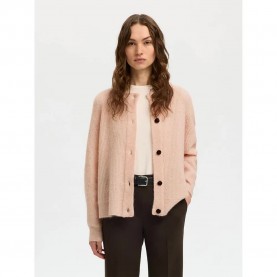 жилетка,дамски,пуловери,дамски,плетени,дрехи,selected,lulu,short,cardigan,beige,(pale,dogwood,melange)