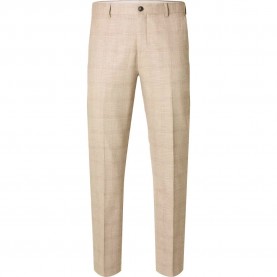 панталони,мъжки,панталони,selected,neil,slim,fit,dress,pants,beige,(oatmeal,check)