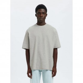 Тениска Selected Oscar Relax Fit short sleeve T-shirt - White (Light Grey Melange) тениска,мъжки,тениски,дамски,тениски,selected,oscar,relax,fit,short,sleeve,t,shirt,white,(light,grey,melange)