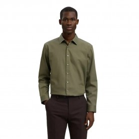 риза,с,дълъг,ръкав,дамски,ризи,мъжки,ризи,selected,performance,slim,fit,long,sleeve,shirt,green,(kalamata)