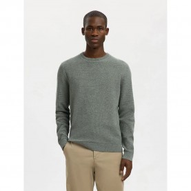 блуза,мъжки,пуловери,selected,ross,sweater,green,grey,(balsam,green,aqua,gray)