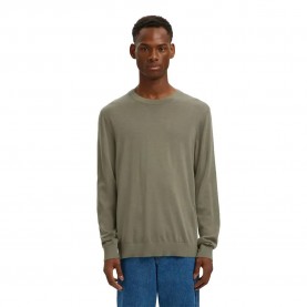 блуза,мъжки,пуловери,selected,tray,sweater,green,(vetiver)