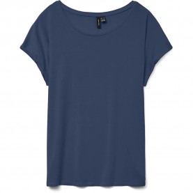 тениска,мъжки,тениски,дамски,тениски,vero,moda,ava,plain,short,sleeve,t,shirt,blue,(dark,denim)