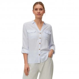 Риза с дълъг ръкав Vero moda Bumpy New long sleeve shirt - Blue (Brunnera Blue / Eva Snow White) риза,с,дълъг,ръкав,дамски,ризи,мъжки,ризи,vero,moda,bumpy,new,long,sleeve,shirt,blue,(brunnera,blue,eva,snow,white)