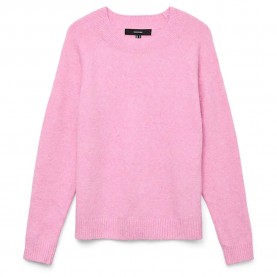 Блуза Vero moda Doffy 10238870 sweater - Pink (Fuchsia Pink / Melange) блуза,мъжки,пуловери,дамски,пуловери,vero,moda,doffy,10238870,sweater,pink,(fuchsia,pink,melange)