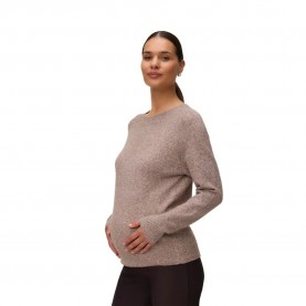Блуза Vero moda Doffy Maternity sweater - Brown (Cocoa Brown / White Melange) блуза,мъжки,пуловери,дамски,пуловери,vero,moda,doffy,maternity,sweater,brown,(cocoa,brown,white,melange)