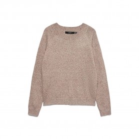 Блуза Vero moda Doffy sweater - Brown (Cocoa Brown / White Melange) блуза,мъжки,пуловери,дамски,пуловери,vero,moda,doffy,sweater,brown,(cocoa,brown,white,melange)