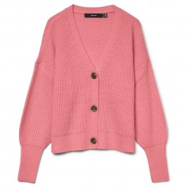 жилетка,мъжки,пуловери,дамски,пуловери,vero,moda,lea,cuff,cardigan,pink,(coral,paradise)