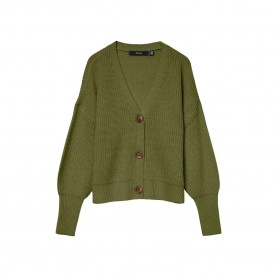 Жилетка Vero moda Lea Cuff cardigan - Green (Sphagnum) жилетка,мъжки,пуловери,дамски,пуловери,vero,moda,lea,cuff,cardigan,green,(sphagnum)