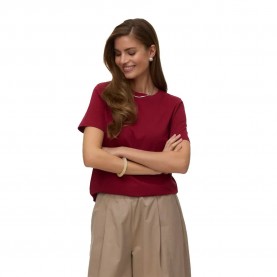 Тениска Vero moda Paulina short sleeve T-shirt - Red (Biking Red) тениска,мъжки,тениски,дамски,тениски,vero,moda,paulina,short,sleeve,t,shirt,red,(biking,red)