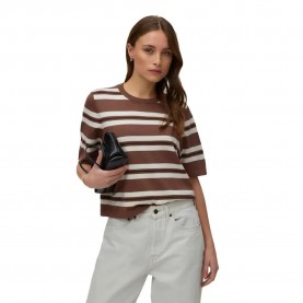 блуза,мъжки,пуловери,дамски,пуловери,vero,moda,silje,2,4,oversize,short,sleeve,sweater,brown,(cocoa,brown,birch,and,chocolate,torte)