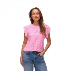 тениска,мъжки,тениски,дамски,тениски,vero,moda,tassa,frill,short,sleeve,t,shirt,pink,(bonbon)