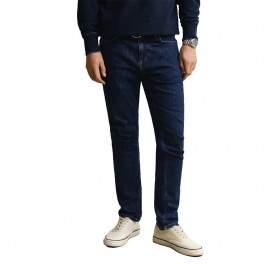 Дънки Gant 1000020 Slim Fit jeans - Blue (Mid Blue) дънки,мъжки,панталони,дамски,панталони,gant,1000020,slim,fit,jeans,blue,(mid,blue)
