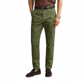 Панталони тип чино Gant 1501000 Slim Fit chino pants - Green (Dry Herb Green) панталони,тип,чино,мъжки,панталони,дамски,панталони,gant,1501000,slim,fit,chino,pants,green,(dry,herb,green)