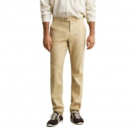Панталони тип чино Gant 1501040 Linen Slim Fit chino pants - Beige (Oat Beige) панталони,тип,чино,мъжки,панталони,дамски,панталони,gant,1501040,linen,slim,fit,chino,pants,beige,(oat,beige)