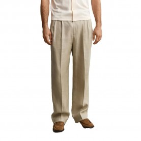 Рокля Gant 1505387 Linen dress pants - Beige (Faded Beige) рокля,мъжки,панталони,дамски,панталони,gant,1505387,linen,dress,pants,beige,(faded,beige)