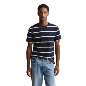 Тениска Gant 2003398 short sleeve T-shirt - Blue (Evening Blue) тениска,мъжки,тениски,дамски,тениски,gant,2003398,short,sleeve,t,shirt,blue,(evening,blue)