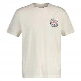 Тениска Gant 2003402 short sleeve T-shirt - Beige (Cream) тениска,мъжки,тениски,дамски,тениски,gant,2003402,short,sleeve,t,shirt,beige,(cream)