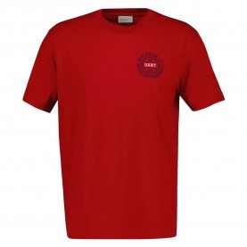 Тениска Gant 2003402 short sleeve T-shirt - Red (Ruby Red) тениска,мъжки,тениски,дамски,тениски,gant,2003402,short,sleeve,t,shirt,red,(ruby,red)