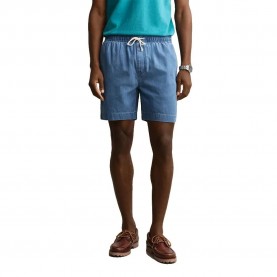 Къси панталони Gant 205659 Regular Fit shorts - Blue (Semi Light Blue) къси,панталони,мъжки,панталони,дамски,панталони,gant,205659,regular,fit,shorts,blue,(semi,light,blue)