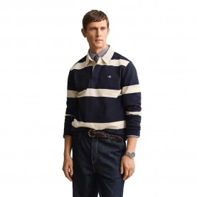 Gant 2065100 long sleeve polo - Blue (Evening Blue) дамски,блузи,с,яка,мъжки,блузи,с,яка,gant,2065100,long,sleeve,polo,blue,(evening,blue)