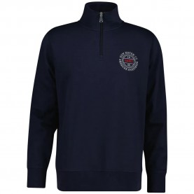 Блуза Gant 2067111 half zip sweatshirt - Blue (Evening Blue) блуза,мъжки,пуловери,gant,2067111,half,zip,sweatshirt,blue,(evening,blue)