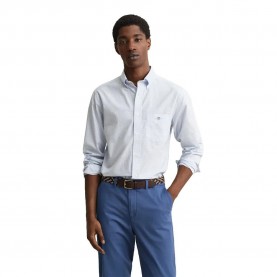 Риза с дълъг ръкав Gant 3000150 Regular Fit long sleeve shirt - Blue (Light Blue) риза,с,дълъг,ръкав,дамски,ризи,мъжки,ризи,gant,3000150,regular,fit,long,sleeve,shirt,blue,(light,blue)