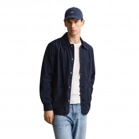 Gant 3250304 Linen overshirt - Blue (Evening Blue) мъжки,якета,дамски,якета,и,палта,gant,3250304,linen,overshirt,blue,(evening,blue)