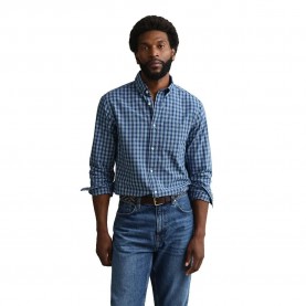 Риза с дълъг ръкав Gant 3260007 Regular Fit long sleeve shirt - Blue (Indigo) риза,с,дълъг,ръкав,дамски,ризи,мъжки,ризи,gant,3260007,regular,fit,long,sleeve,shirt,blue,(indigo)