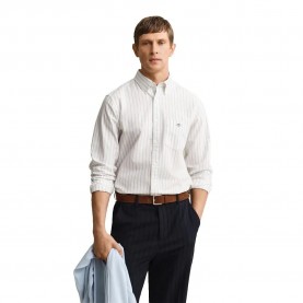 Риза с дълъг ръкав Gant 3260023 Regular Fit long sleeve shirt - White (White) риза,с,дълъг,ръкав,дамски,ризи,мъжки,ризи,gant,3260023,regular,fit,long,sleeve,shirt,white,(white)
