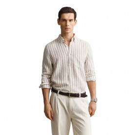 Риза с дълъг ръкав Gant 3260055 Linen Regular Fit long sleeve shirt - Beige (Cream) риза,с,дълъг,ръкав,дамски,ризи,мъжки,ризи,gant,3260055,linen,regular,fit,long,sleeve,shirt,beige,(cream)